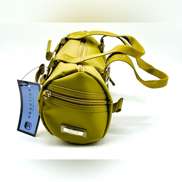 NWT Kenneth Cole Reaction Small Moss Green Barrel Bag - Picture 3 of 10